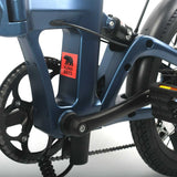Kuma Bikes F1 Folding ebike Bike In Style Matt Ocean Blue Electric Bike UK