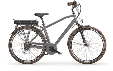 MBM Pulse Gents Crossbar Electric Bike eBike Bike In Style Grey