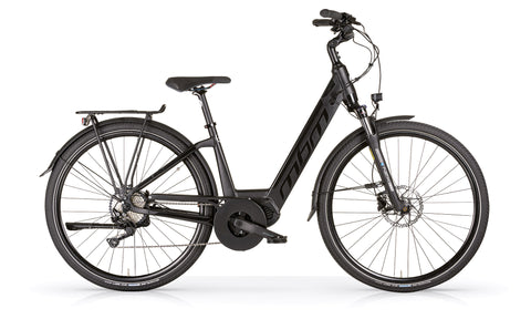 MBM Sinope Step Through Low Step Hybrid Electric Bike ebike Black Bike In Style 